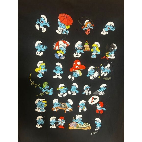 Smurfs Large (L) T-Shrit Characters - Picture 3 of 6